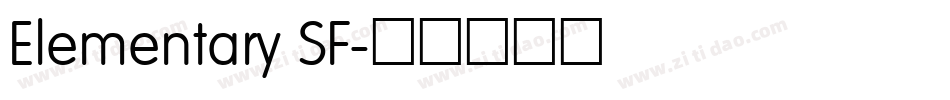 Elementary SF字体转换